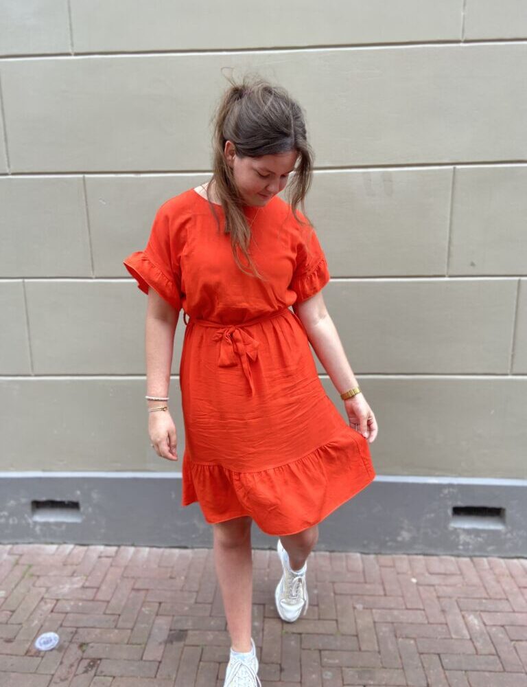 orange dress Nicolette