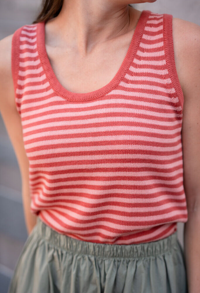 Ydence top Amelia wine red/dusty pink