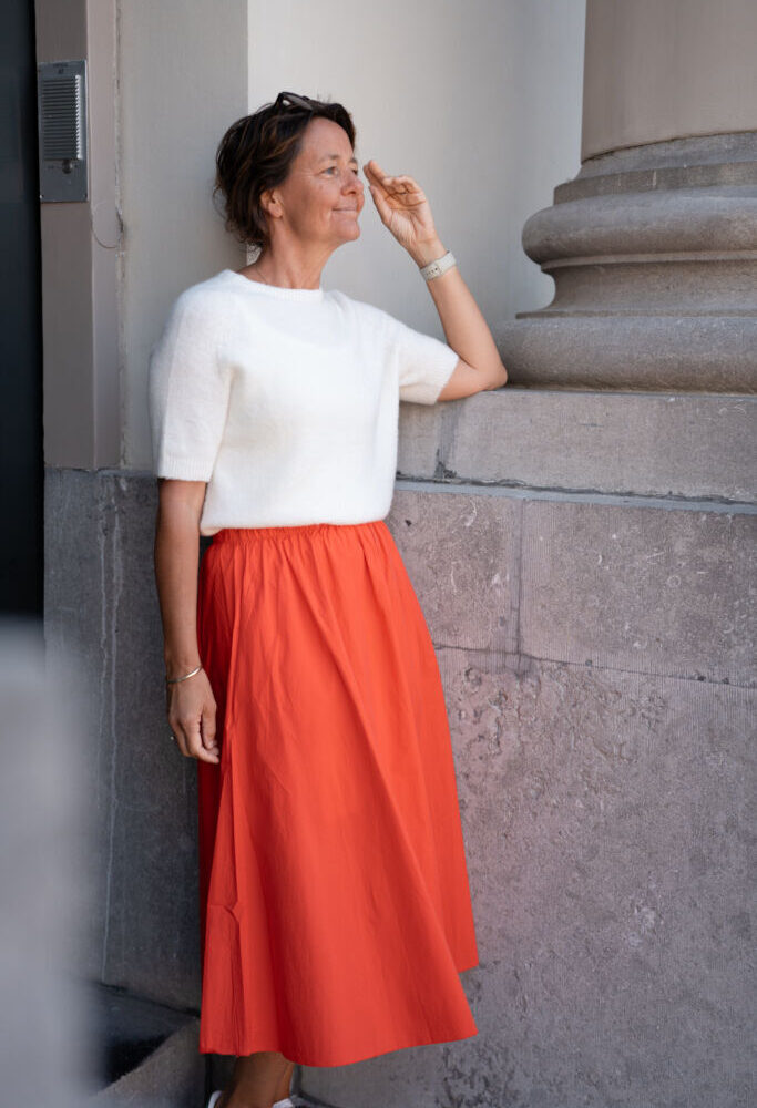 skirt juli red