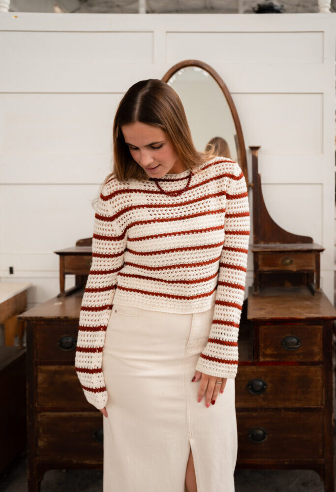 Call boho cardigan creme/bordeaux
