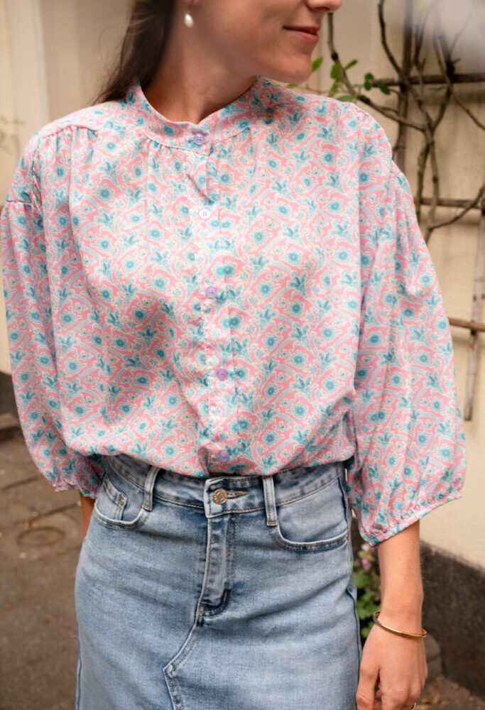 Azzurro blouse Suus pink/blue 5316