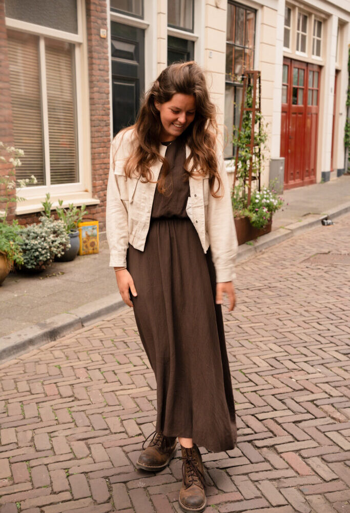 Maria beige linnen jacket