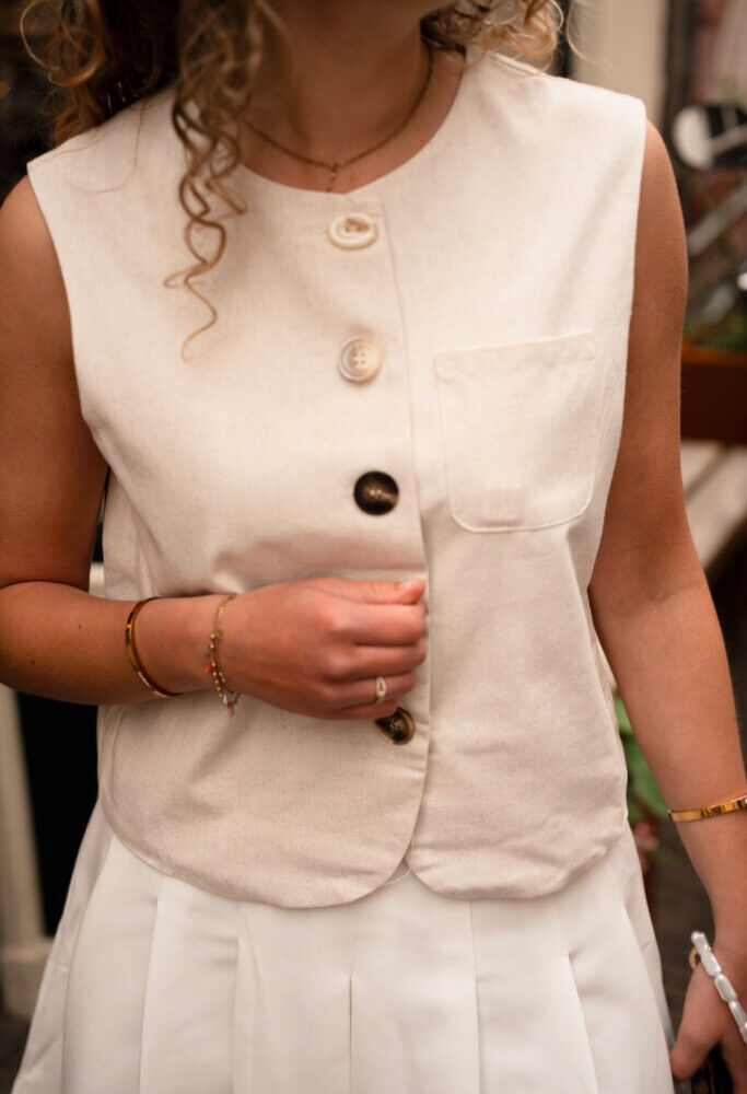 Gilet beige Marthe