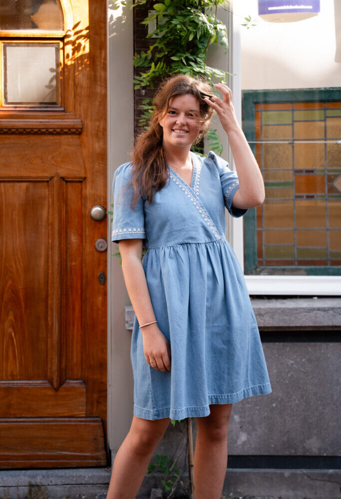 Atelier Reve dress light blue denim