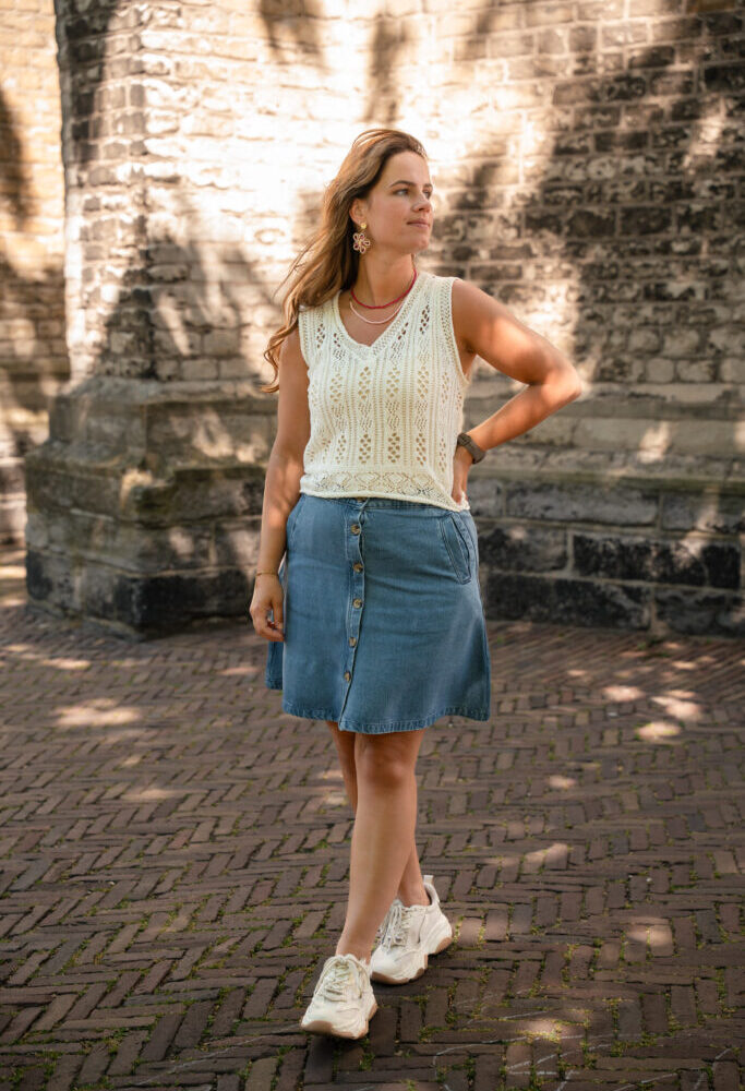 Atelier Reve skirt short blue denim