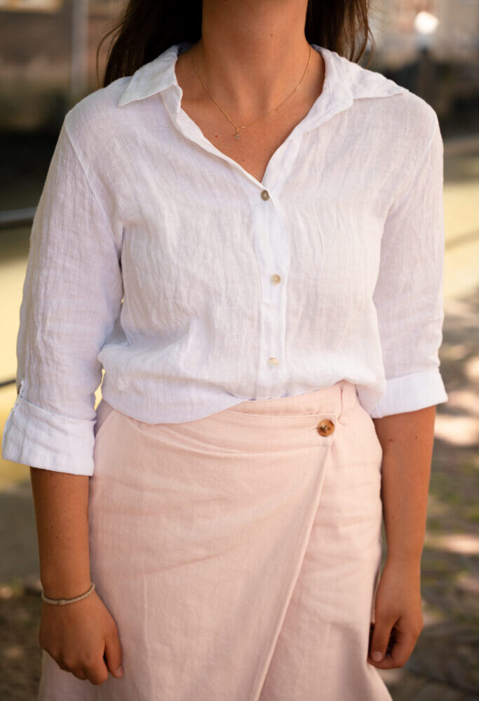 linnen blouse sail white