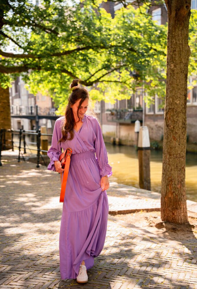 azzurro kim dress purple