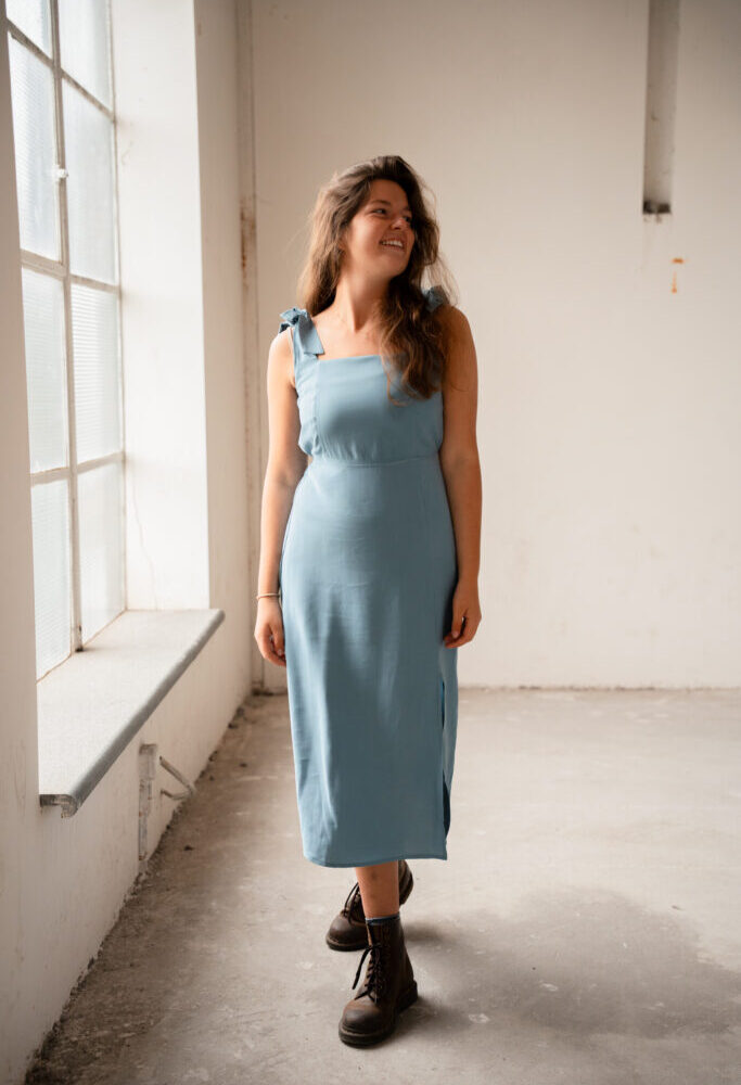 Ange dress manta ciel
