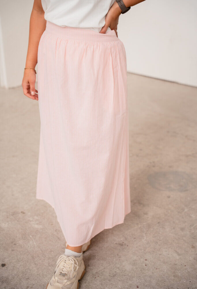april skirt light pink stripe kaat