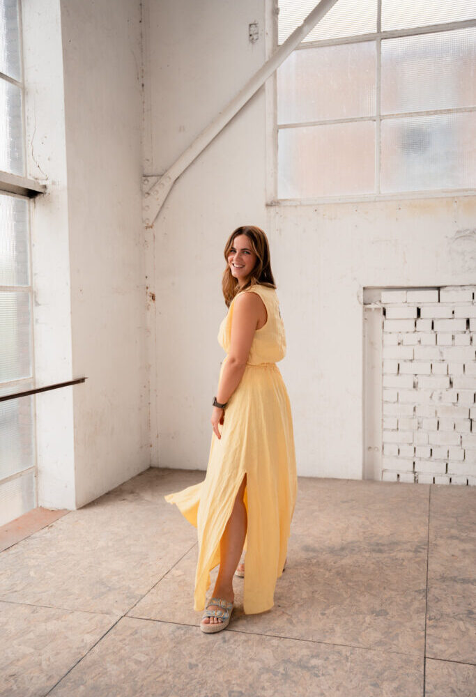 summer set linnen yellow