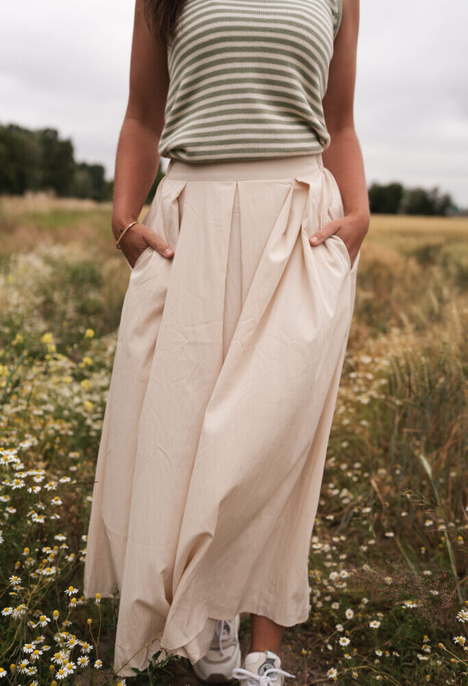 skirt beige kaat new jus