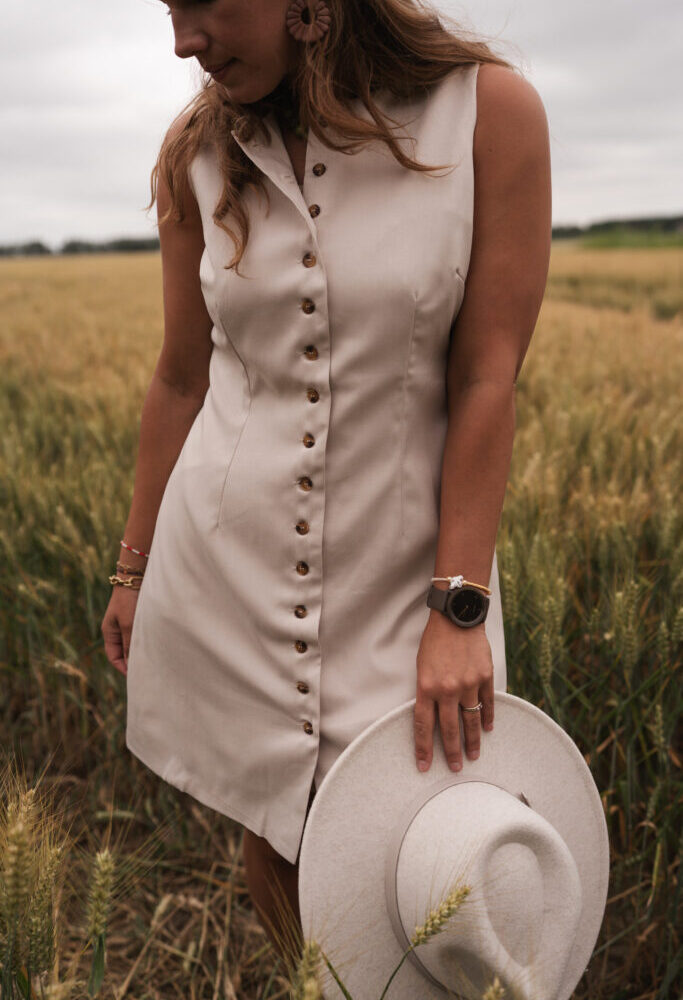abby dress beige coco
