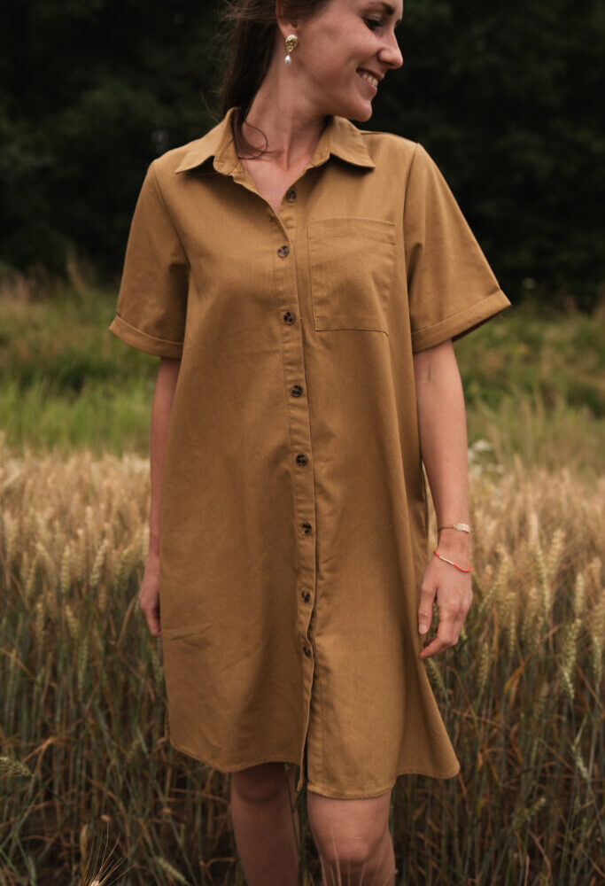 Call linnen dress olive