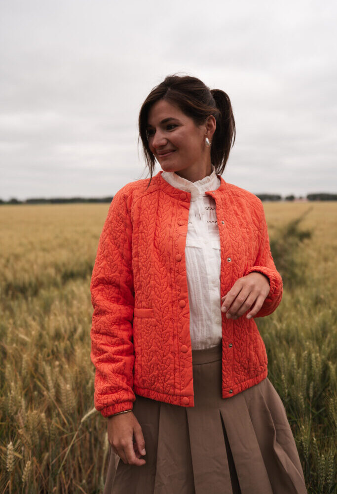 call orange jacket