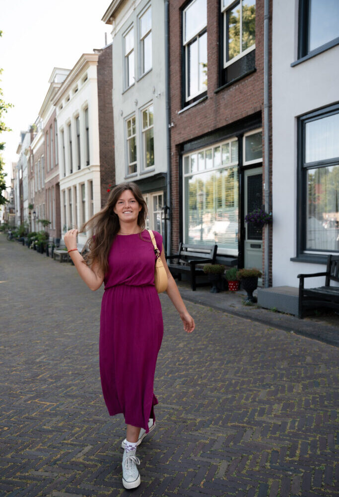 bobi dress magenta