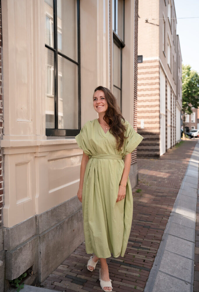 Gigi long dress olive