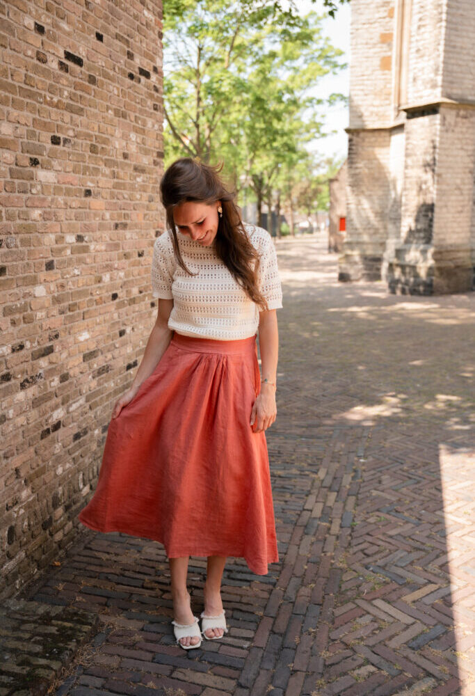 Skirt terra rose