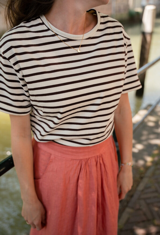 shirt maud stripe brown
