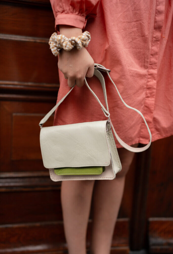 Moos bag green/ecru/mint