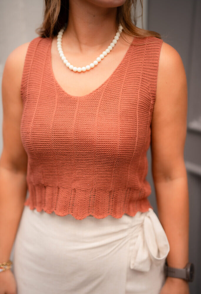 rust perfect summer top
