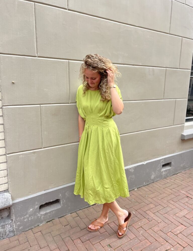 Azzurro dress 7325 lime
