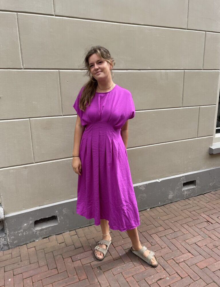 Azzurro dress 7325 magenta