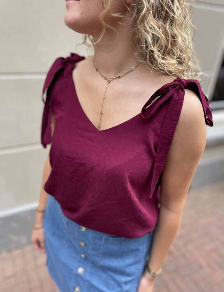 Azzurro top 7373 wine red