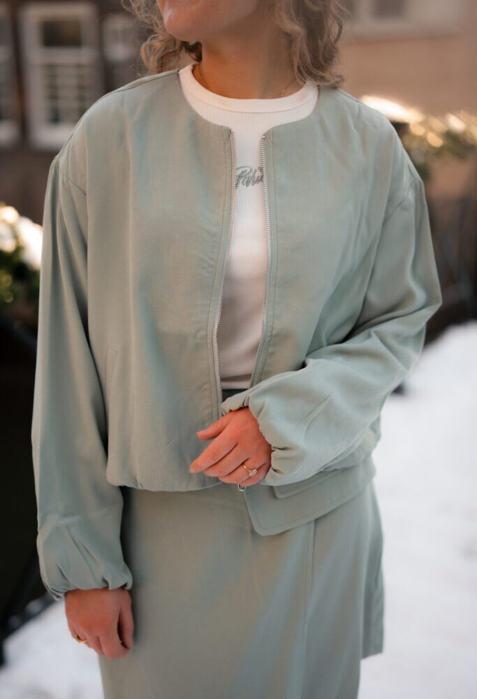 Azzurro 98103 nina jacket green