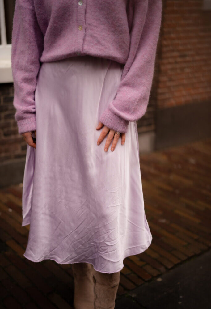 Satin skirt bobby poeder SUM lila