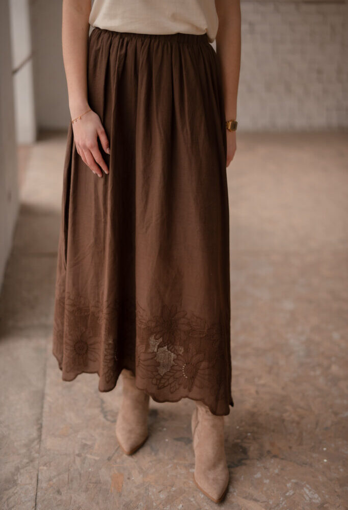 5215 marron skirt Leah