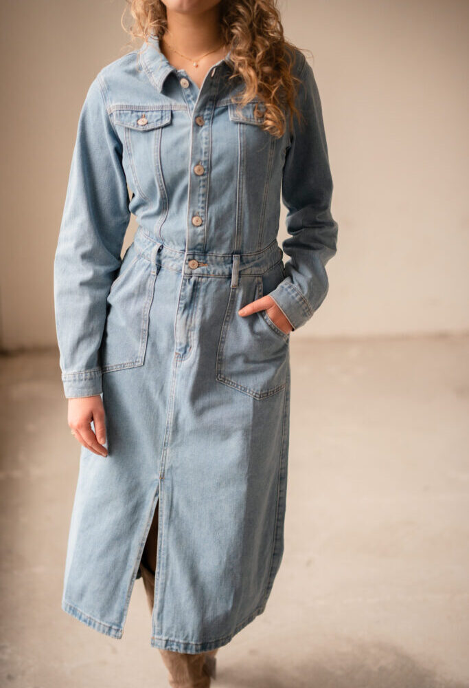 Oranje denim dress 5161 tess