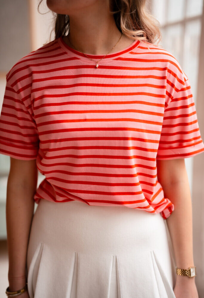 shirt maureen 3262 pink/red short