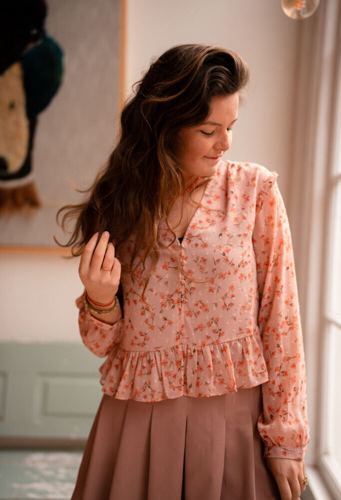 Daphne blouse 5589 rose