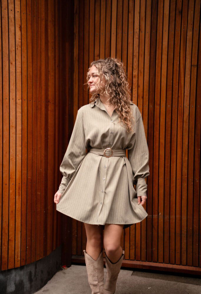 Azzurro army dress claire 8144