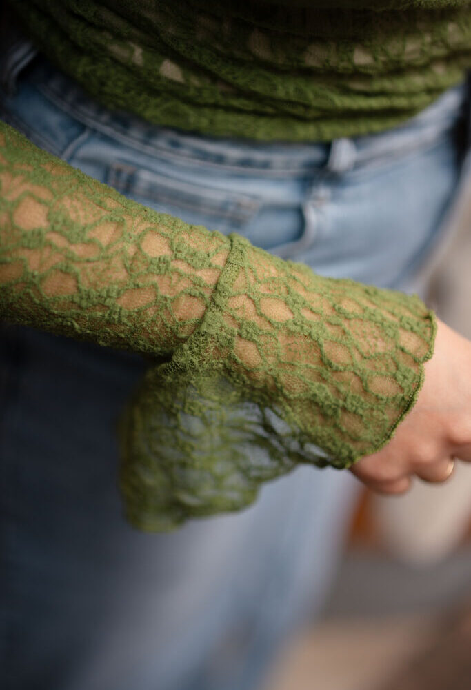 Lace boho vert 24219