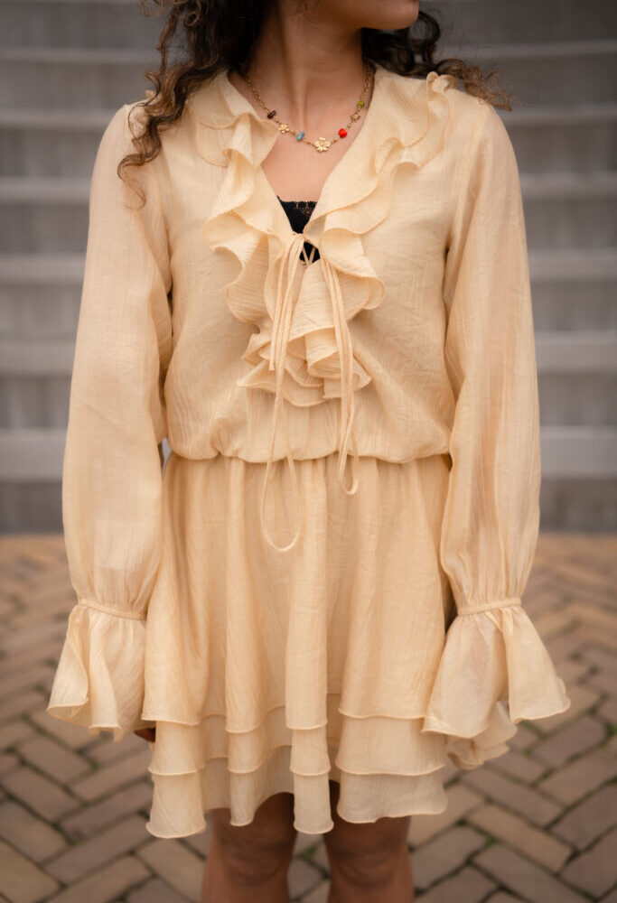 elena dress yellow 709 Phi