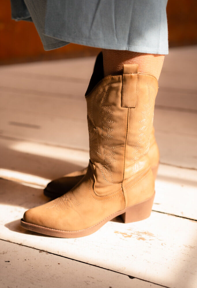 Boots cowboy khaki 301-A32P