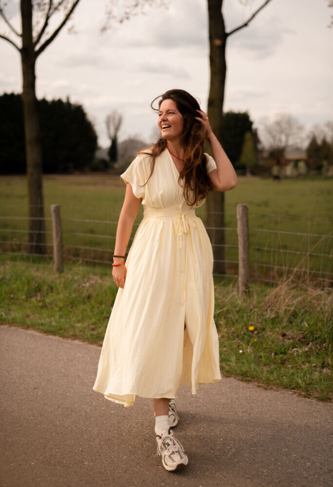 11589 butter yellow dress