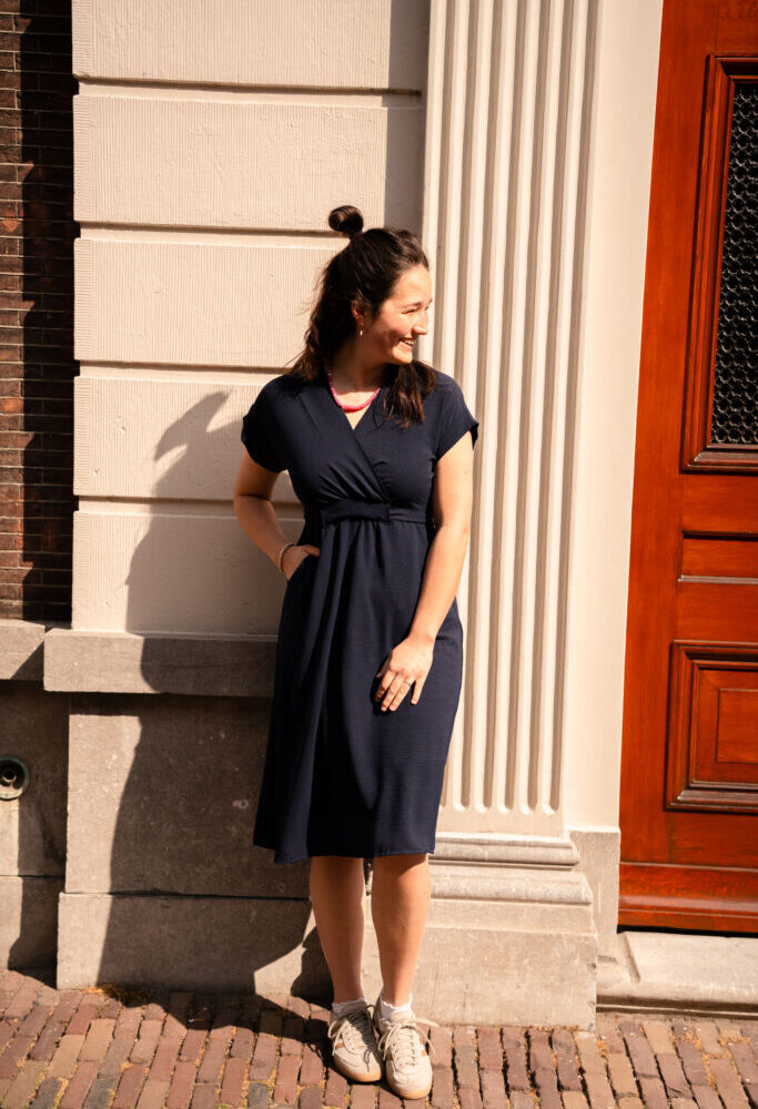 Viola dress navy 5432
