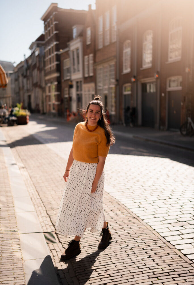 Paris white plissé skirt 81508 dots
