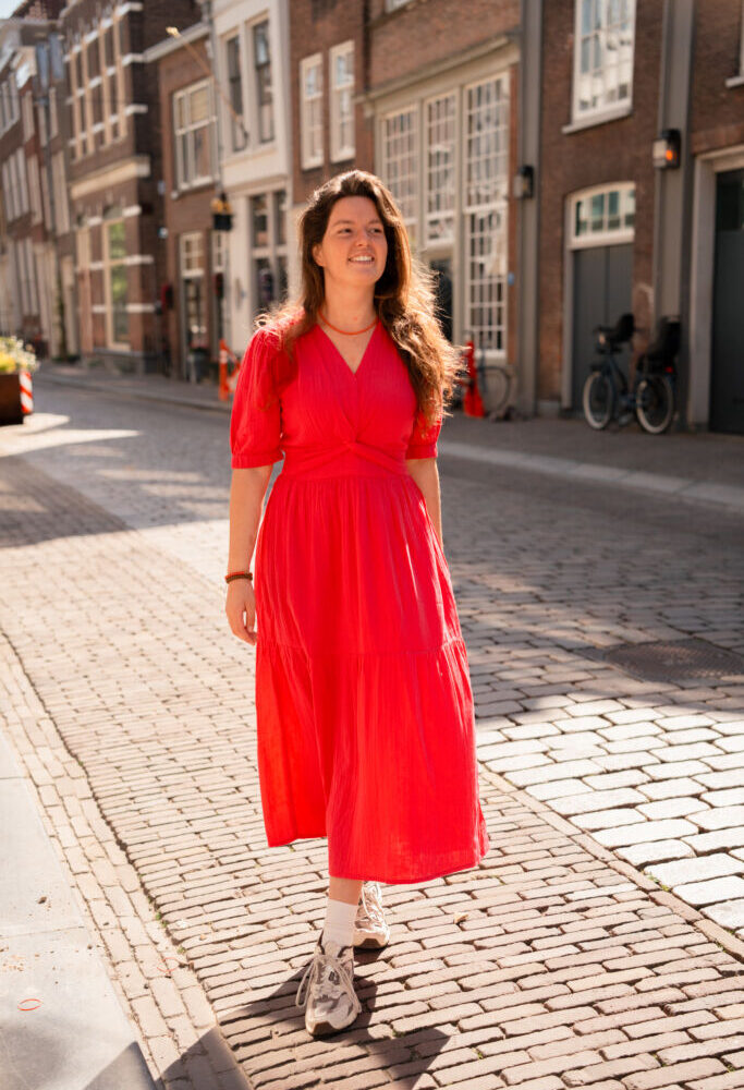 ANGE odoumilo framboise dress