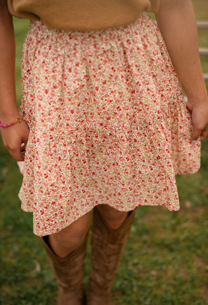 april 6311 skirt bloesem beige