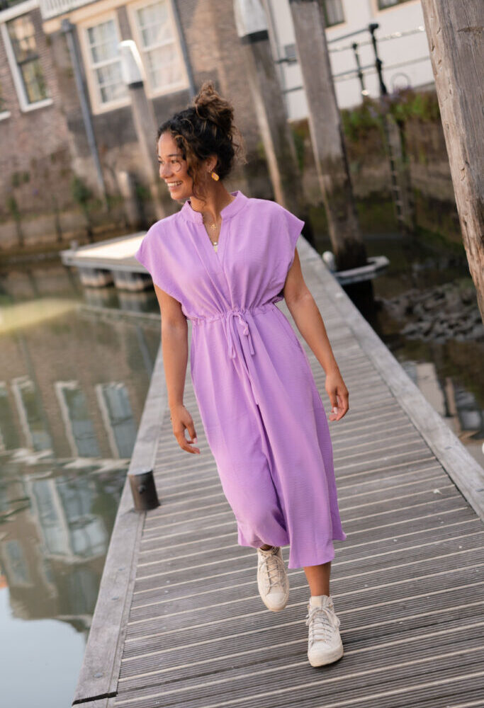 95276 dress vlinder lilac