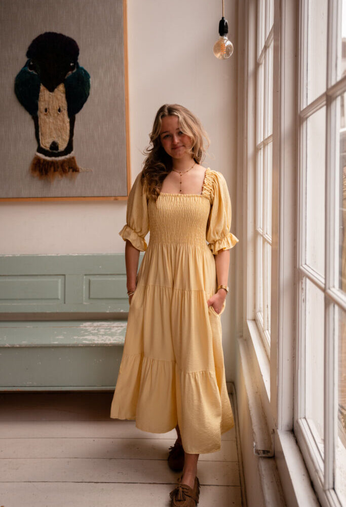saar dress yellow