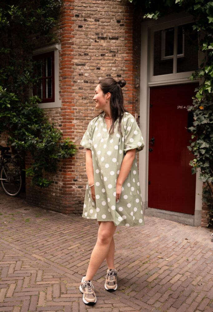 tan dress bella dot mint