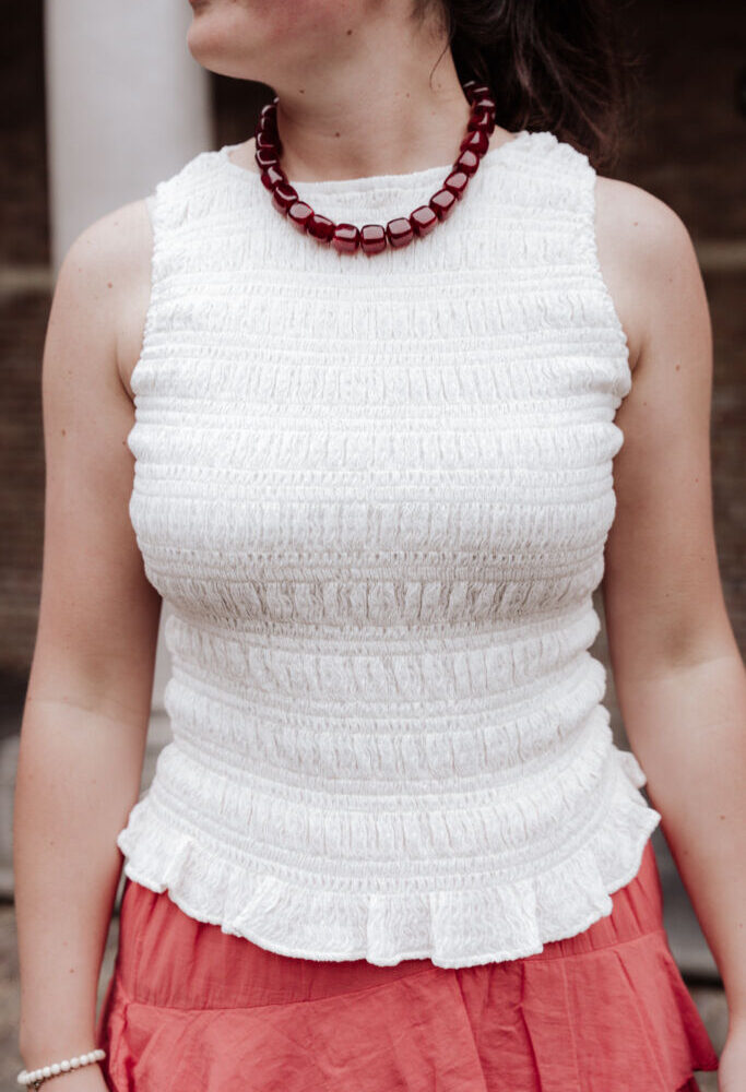 ydence top diana off white