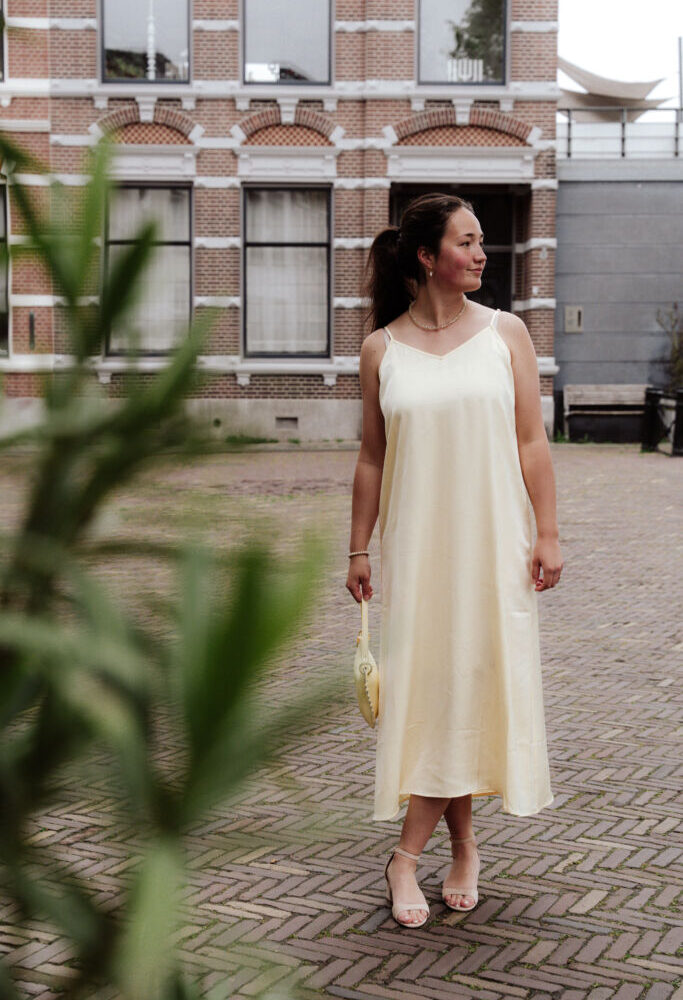 ydence dress vanessa soft yellow
