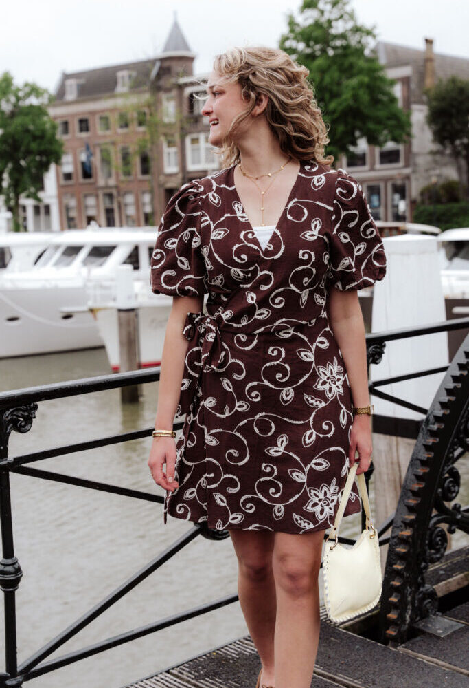 ydence dress saphira dark brown