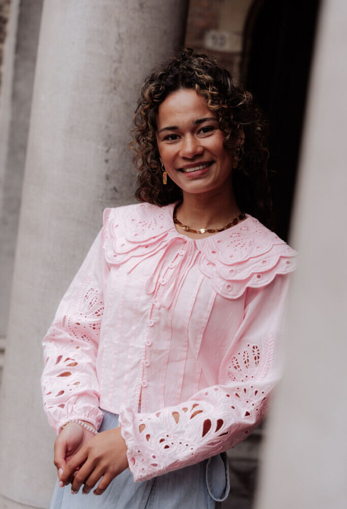muse blouse 7569 kraag pink