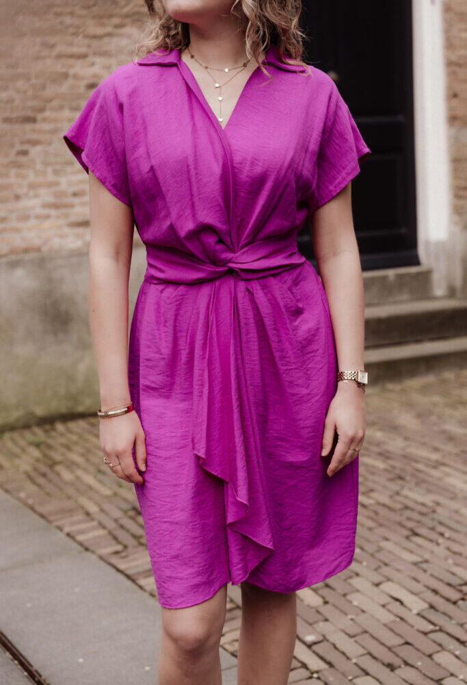 Azzurro 7027 emma dress magenta